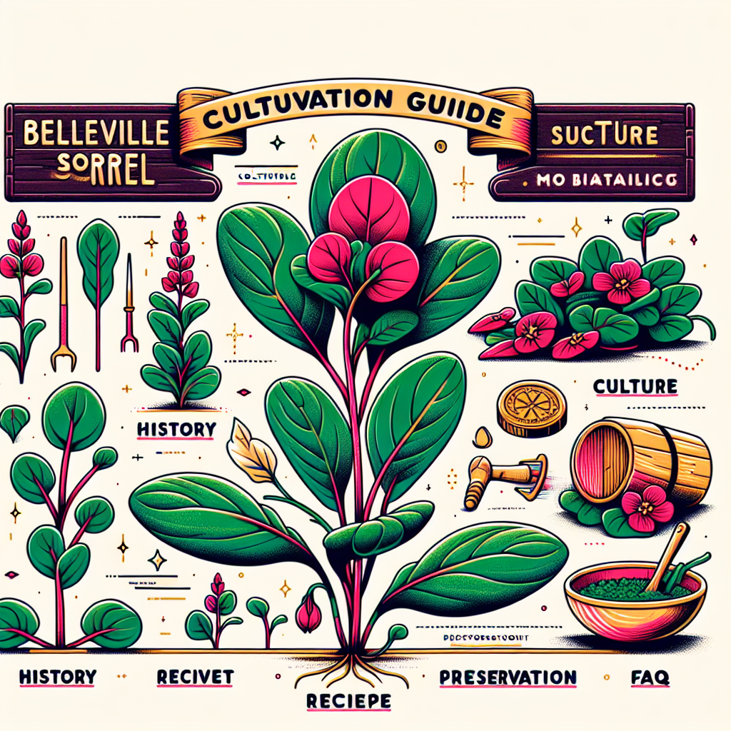 Fiche de culture de l’oseille de Belleville ou oseille épinard histoire, plantation, culture, récolte, recette, conservation, FAQ