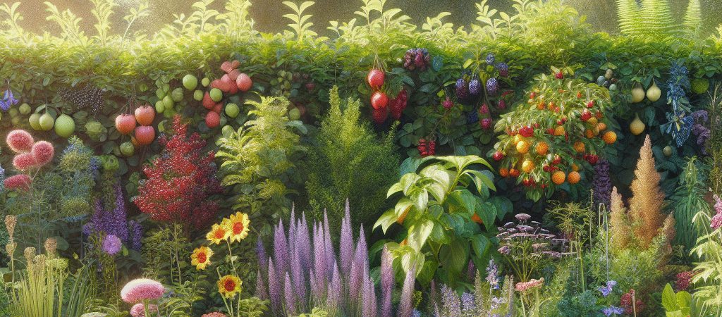 Créer une haie comestible vivace pour protéger son jardin