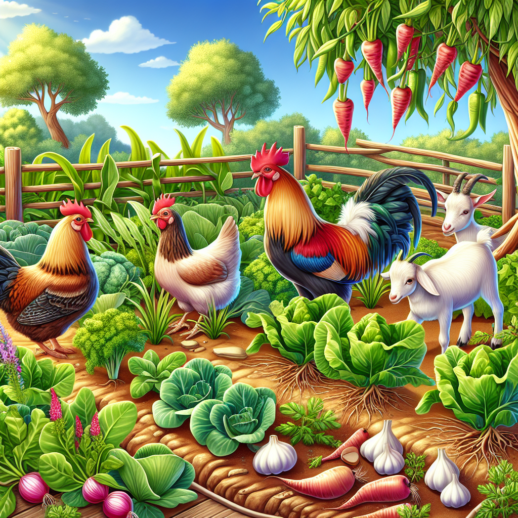 Comment faire cohabiter potager perpétuel et animaux de basse-cour ?