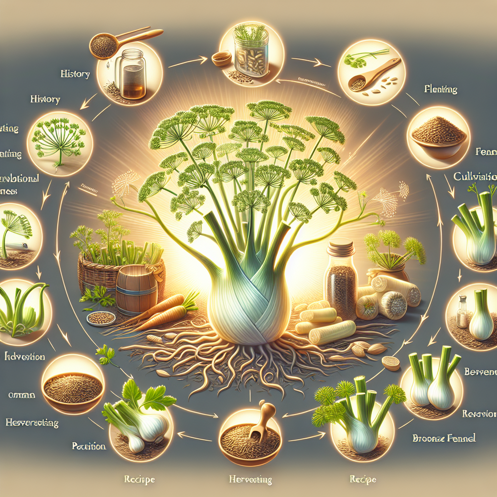 Fiche de culture du fenouil vivace (fenouil bronze ou commun) histoire, plantation, culture, récolte, recette, conservation, FAQ